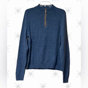 EUC Vineyard Vines Merino Wool Lined Quarter Zip Pullover Sweater